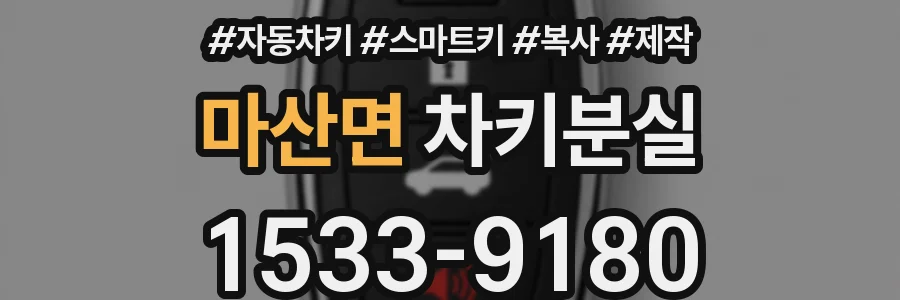 마산면 차키분실