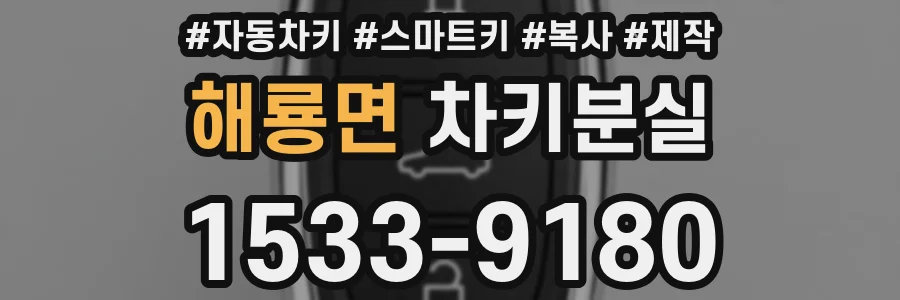 해룡면 차키분실
