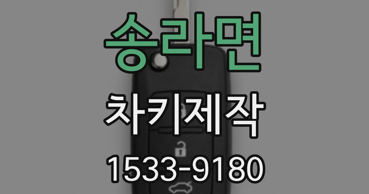송라면 차키제작