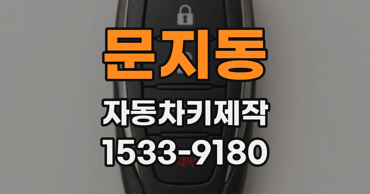 문지동 자동차키제작