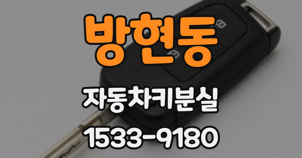 방현동 자동차키분실