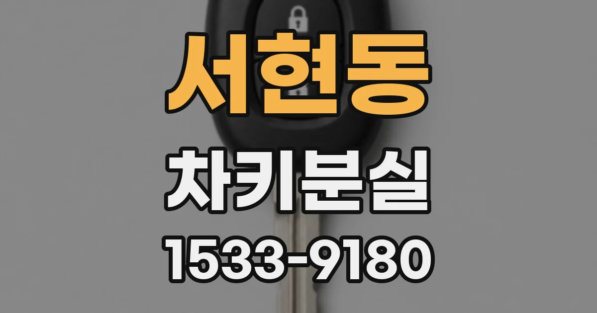 서현동 차키분실