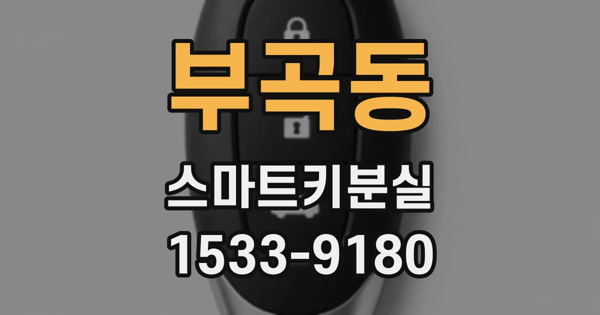 부곡동 스마트키분실