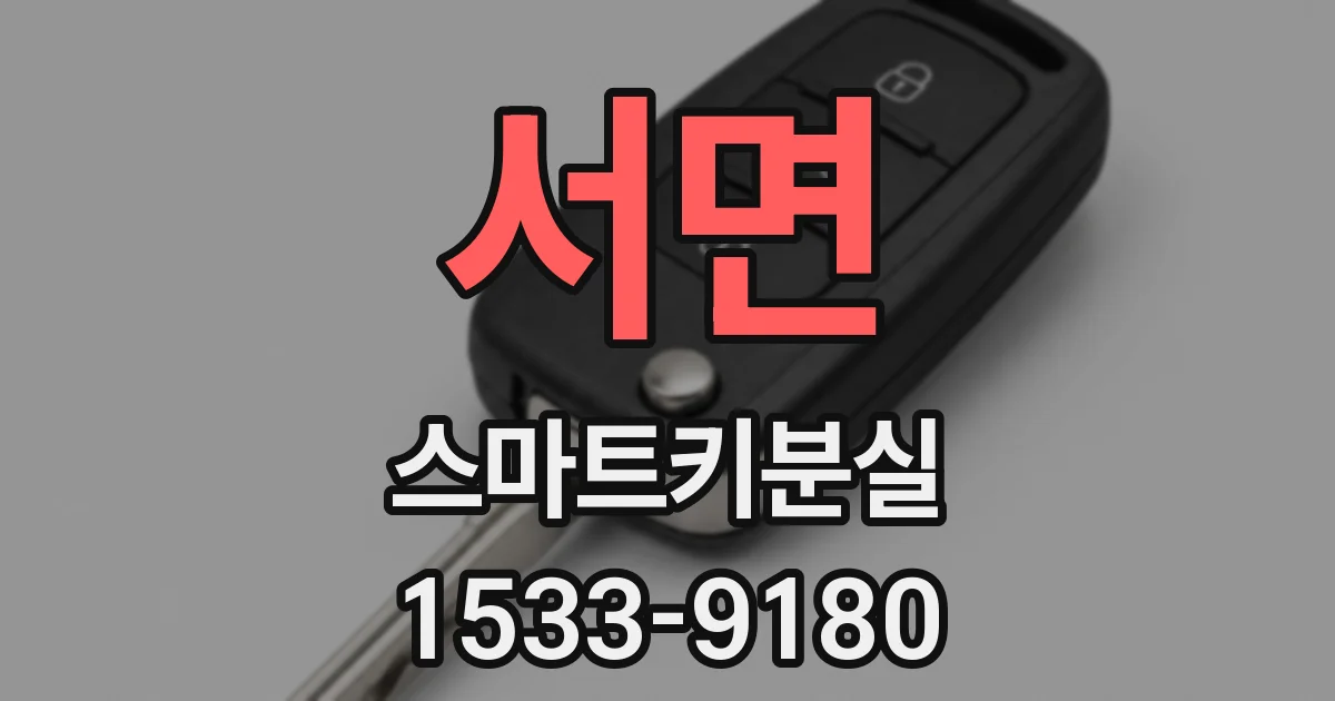 서면 스마트키분실