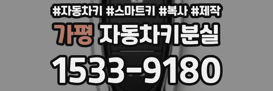 가평 자동차키분실