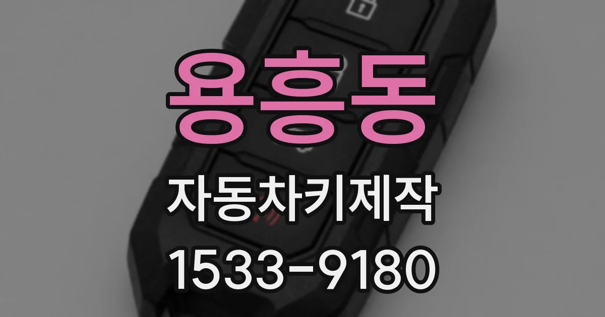 용흥동 자동차키제작