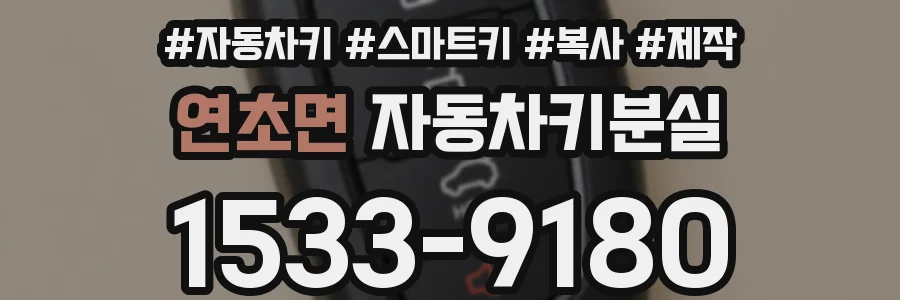 연초면 자동차키분실