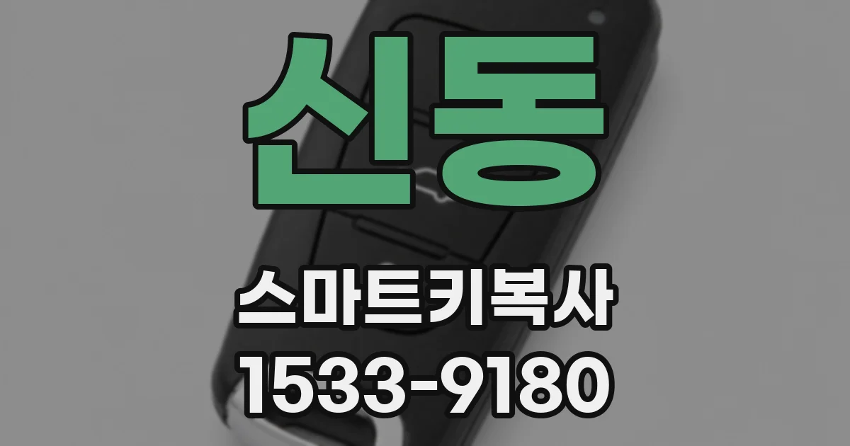 신동 스마트키복사