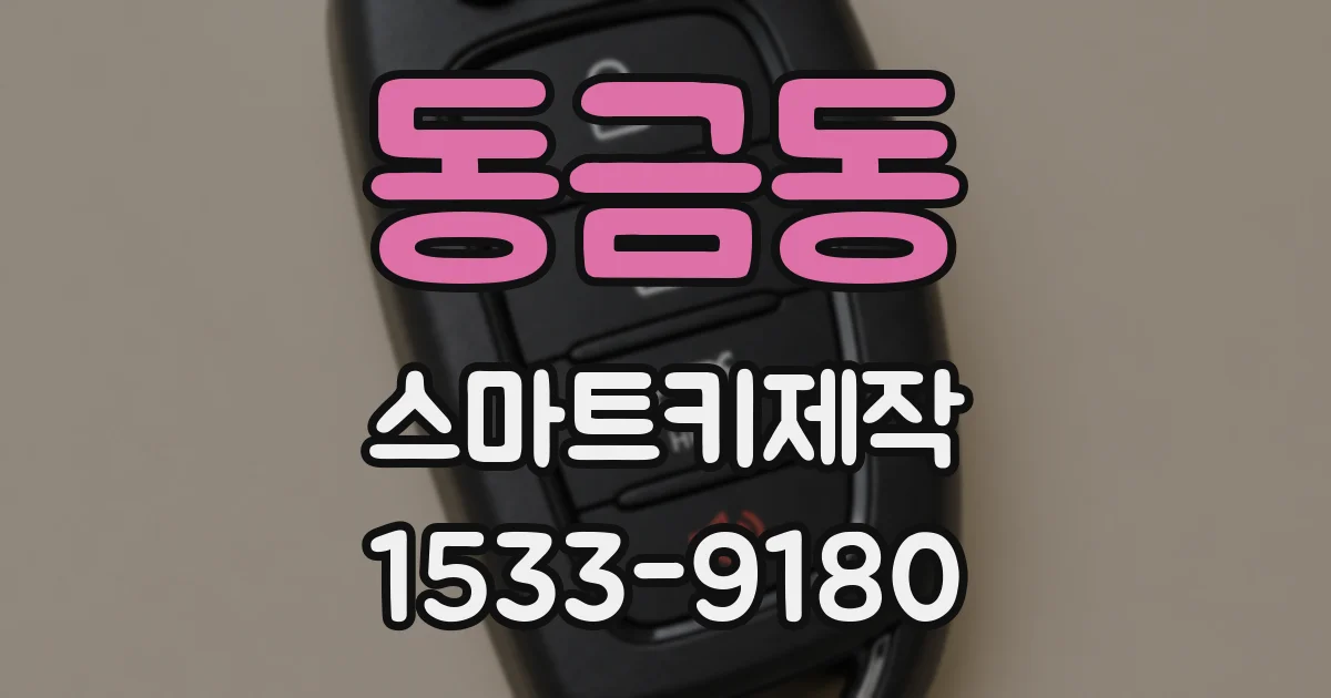 동금동 스마트키제작