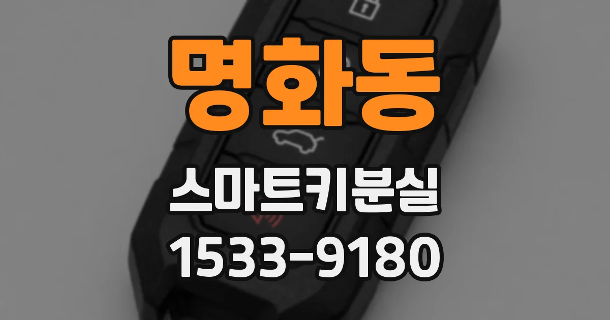 명화동 스마트키분실