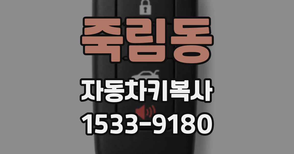 죽림동 자동차키복사
