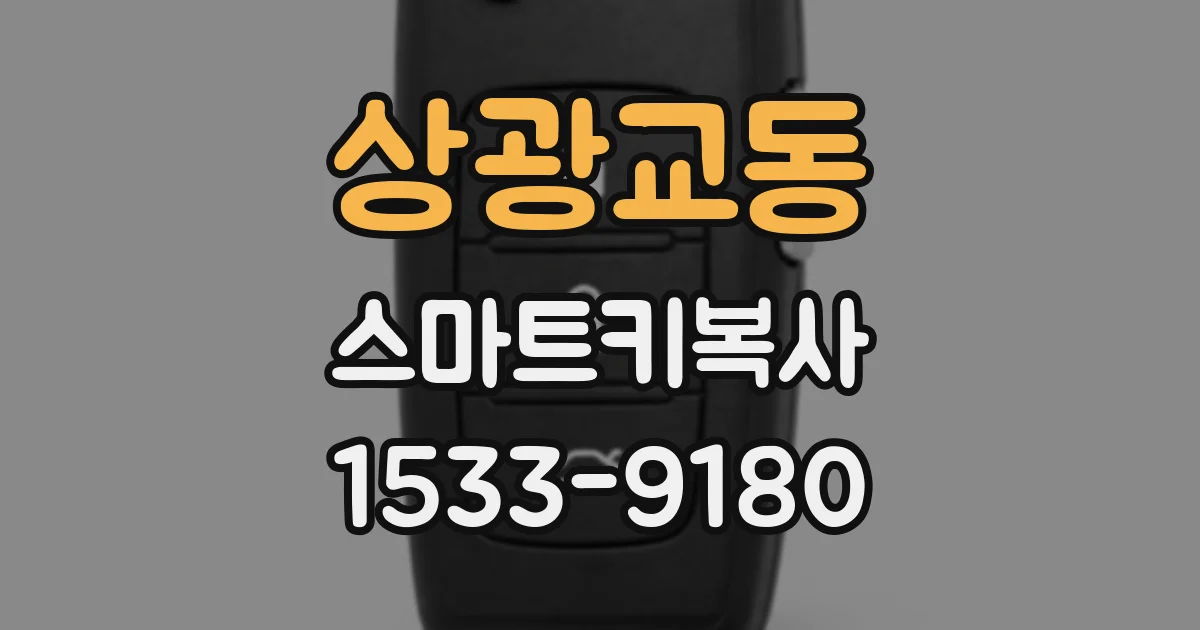 상광교동 스마트키복사