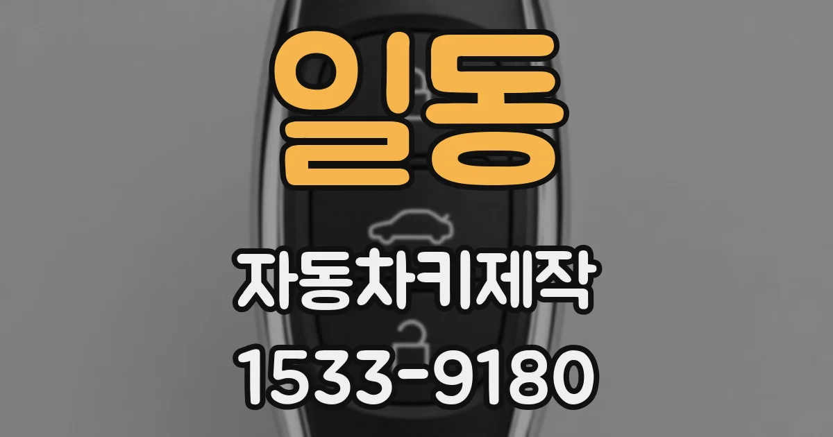 일동 자동차키제작