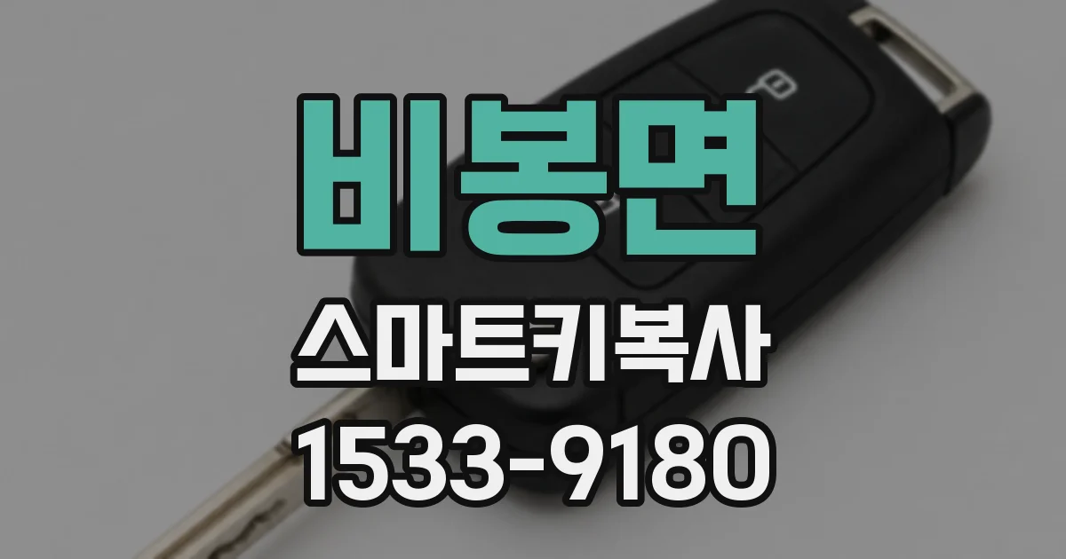 비봉면 스마트키복사