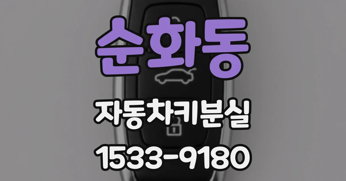 순화동 자동차키분실