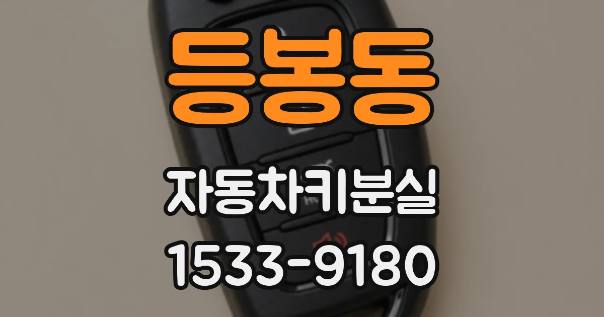 등봉동 자동차키분실