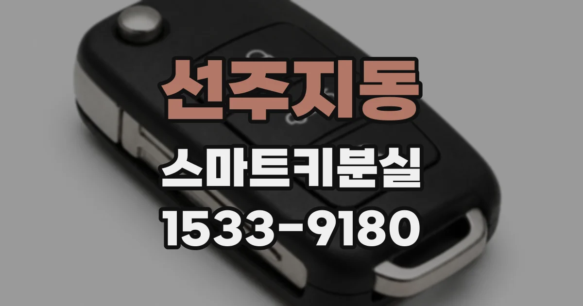 선주지동 스마트키분실