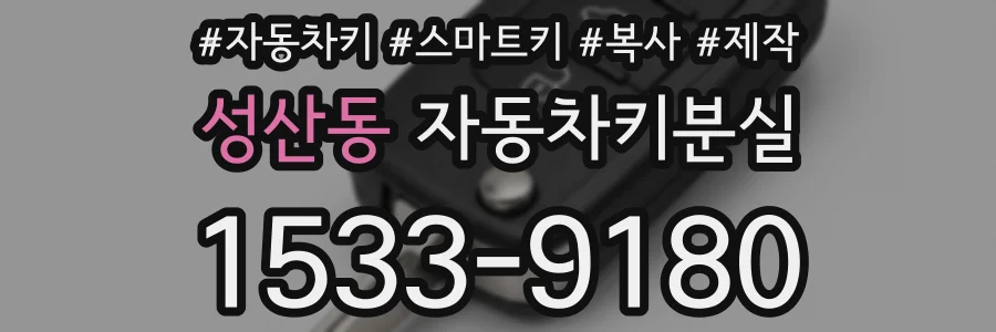 성산동 자동차키분실