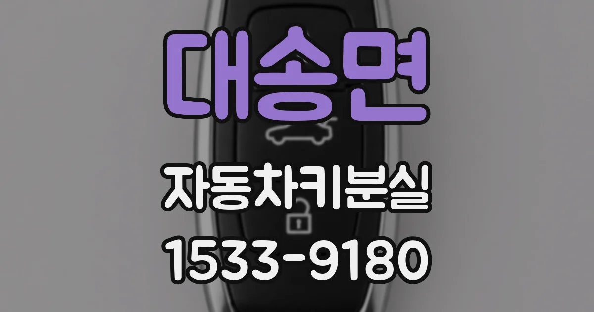 대송면 자동차키분실