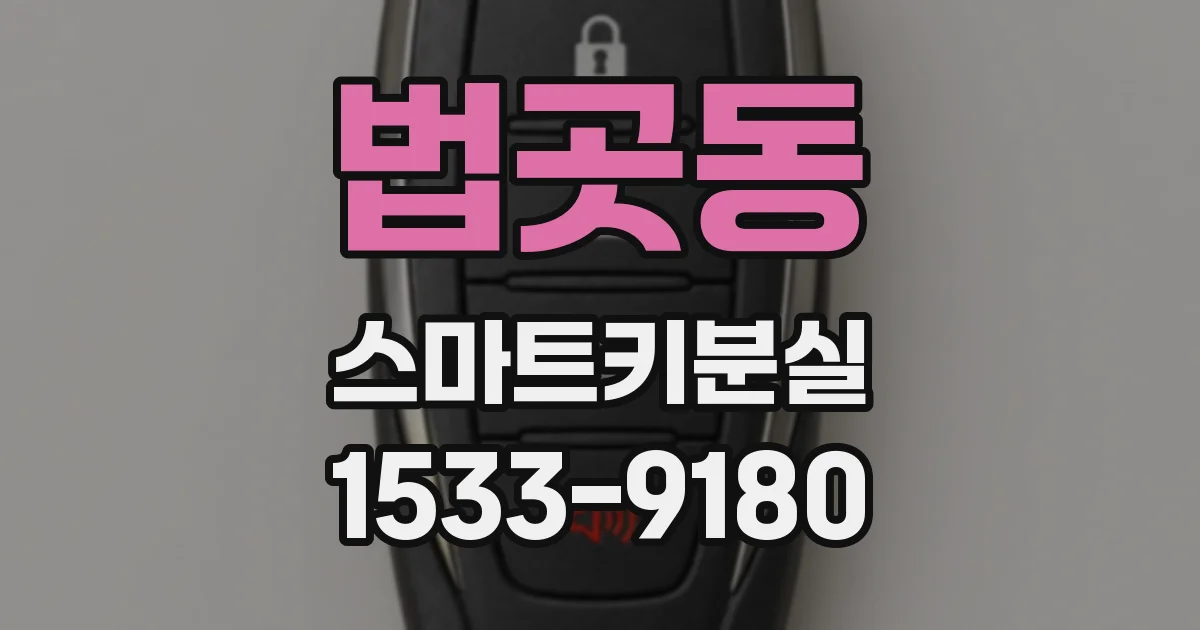 법곳동 스마트키분실