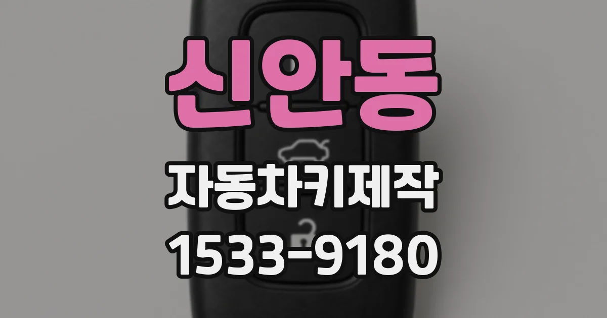 신안동 자동차키제작