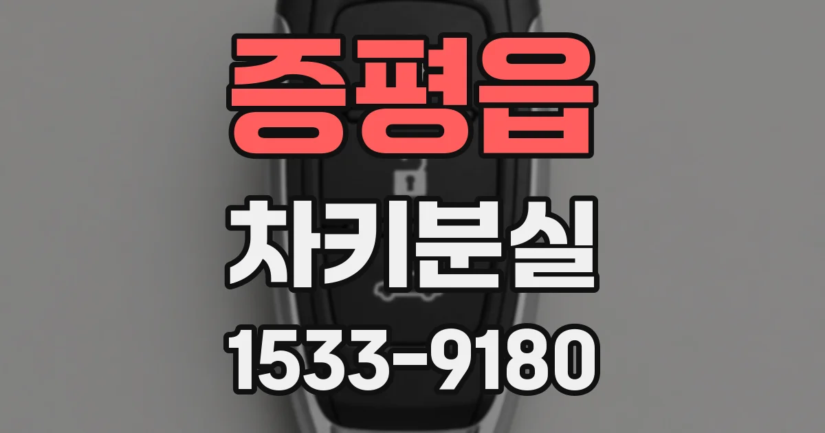 증평읍 차키분실
