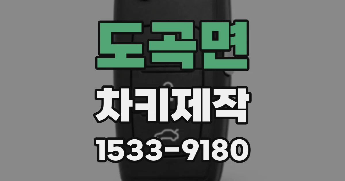 도곡면 차키제작