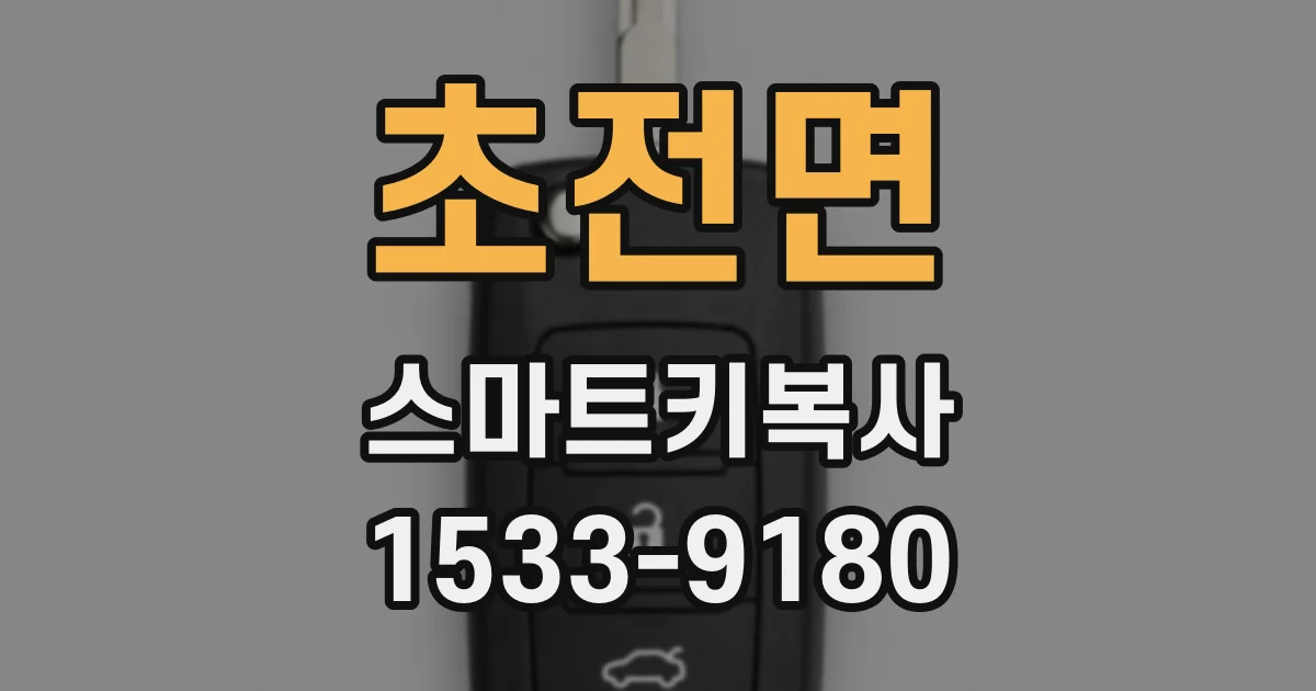초전면 스마트키복사