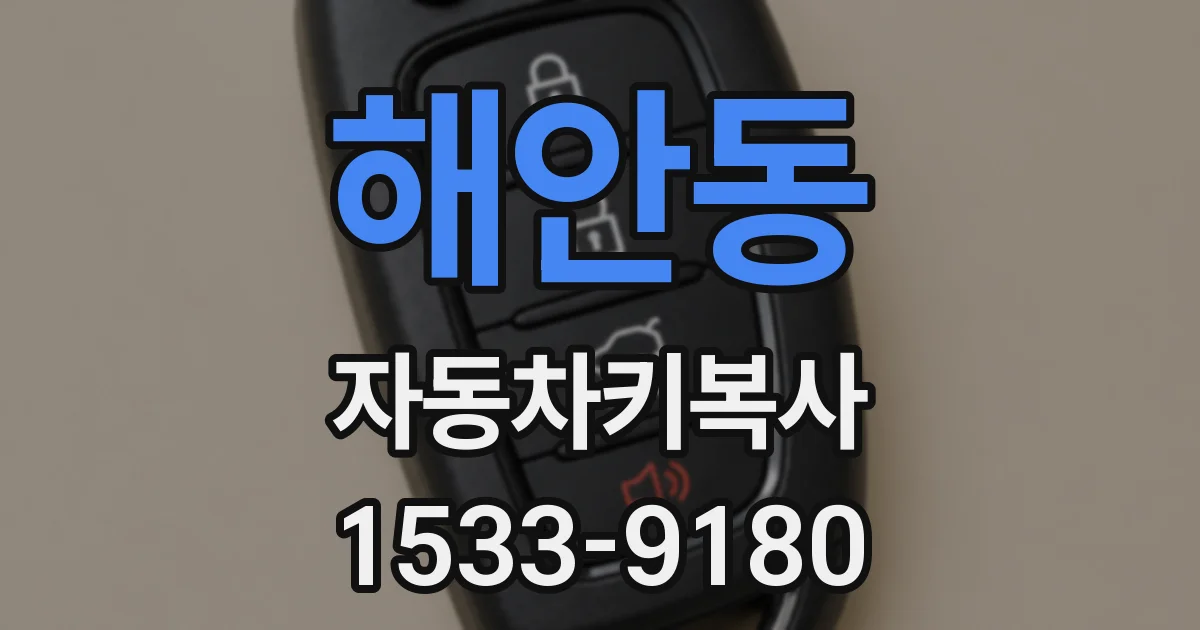 해안동 자동차키복사
