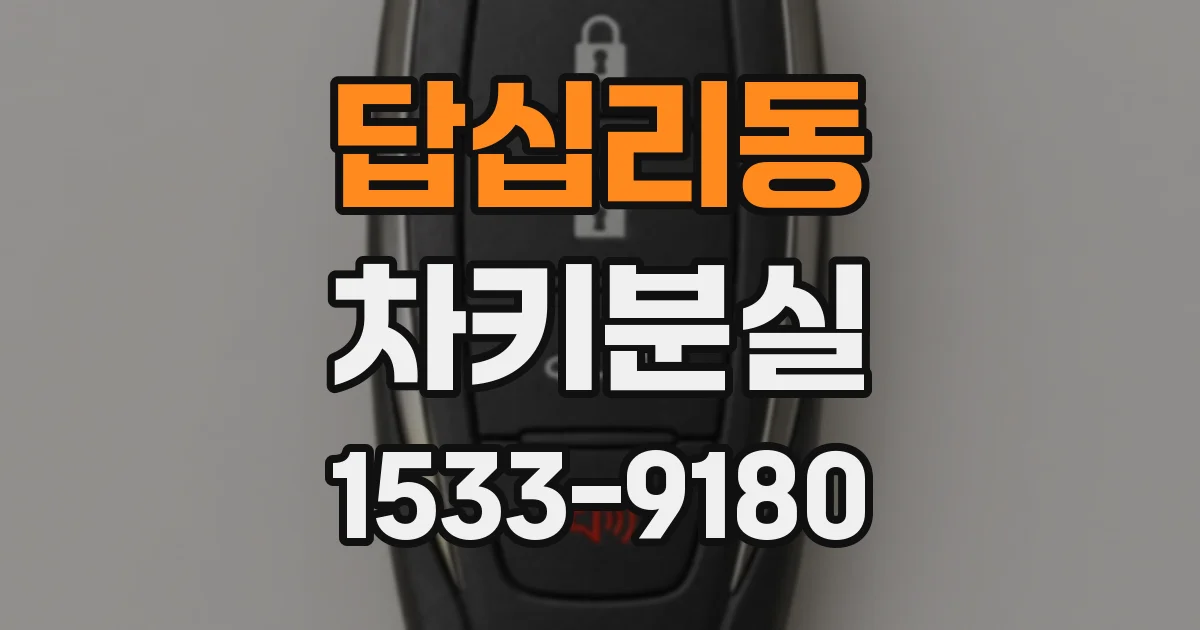 답십리동 차키분실