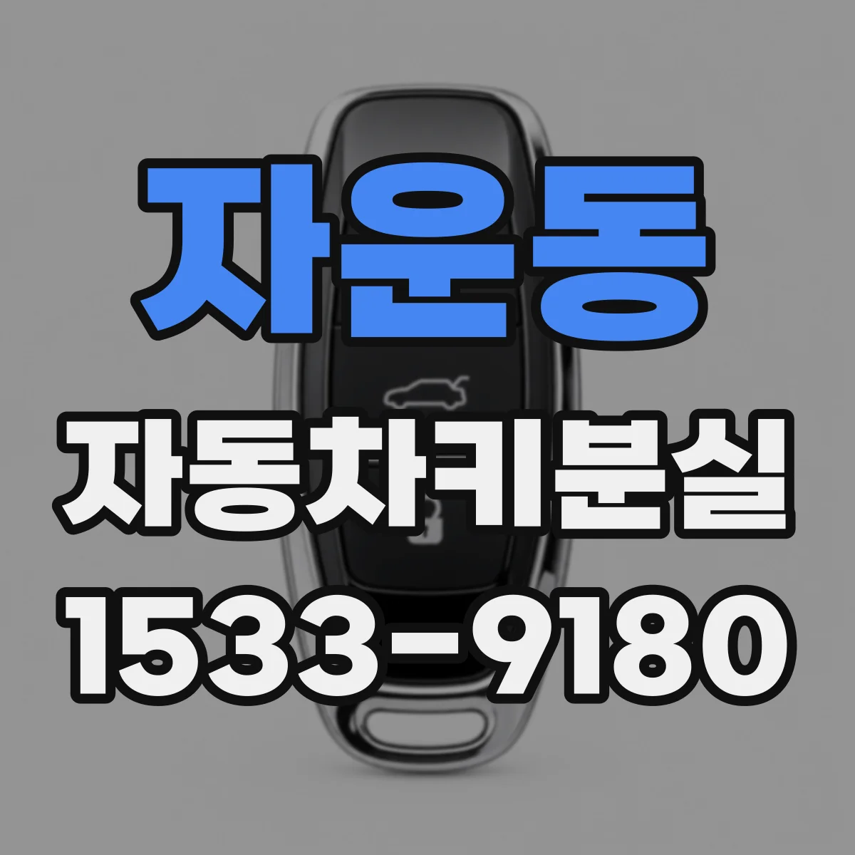 자운동 자동차키분실
