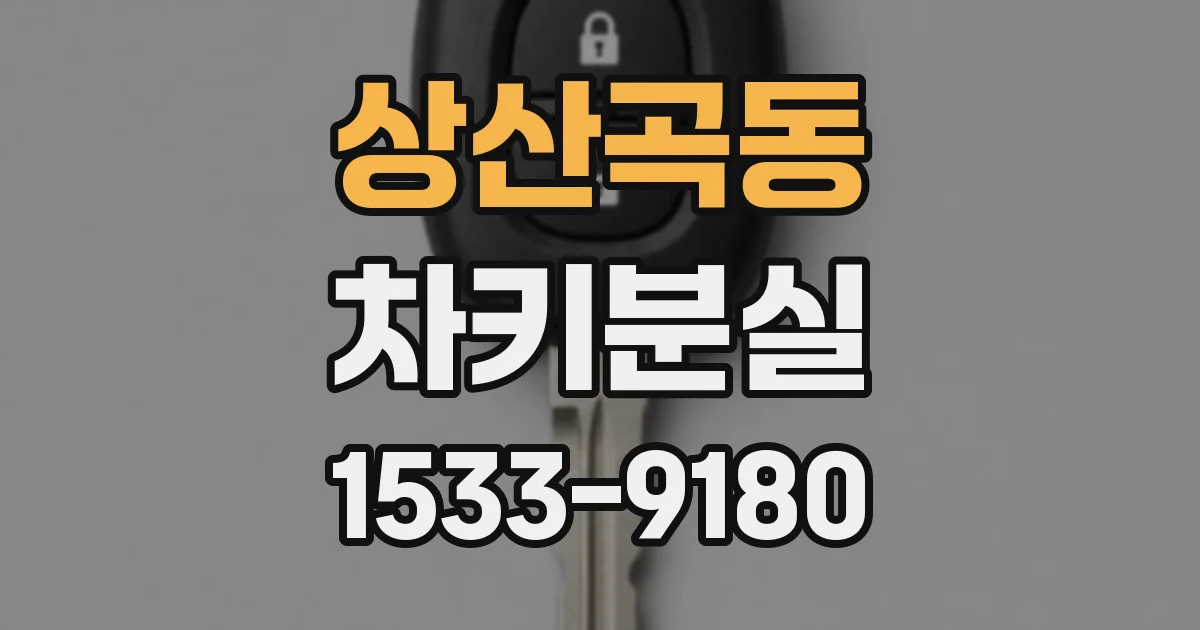 상산곡동 차키분실