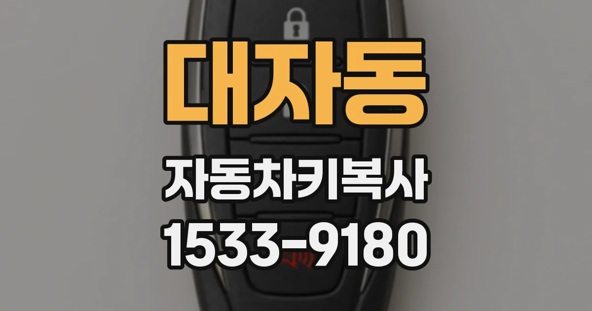 대자동 자동차키복사