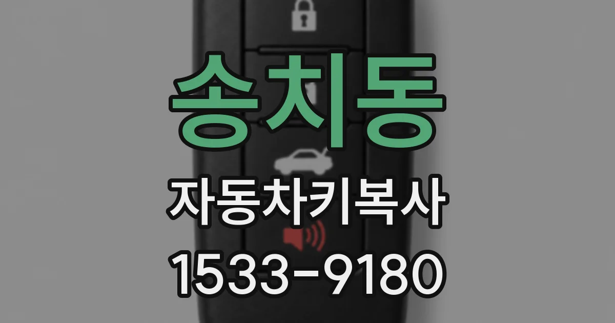 송치동 자동차키복사
