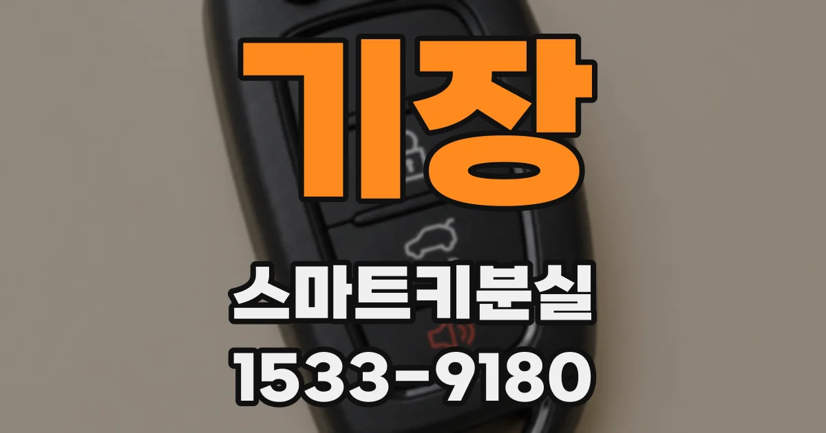 기장 스마트키분실