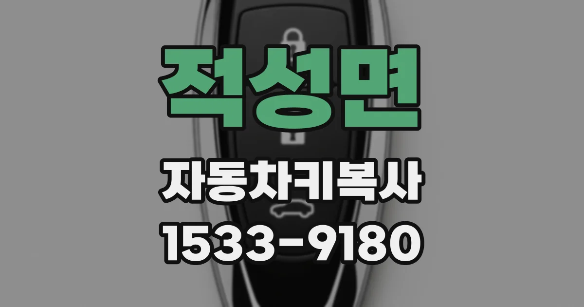 적성면 자동차키복사