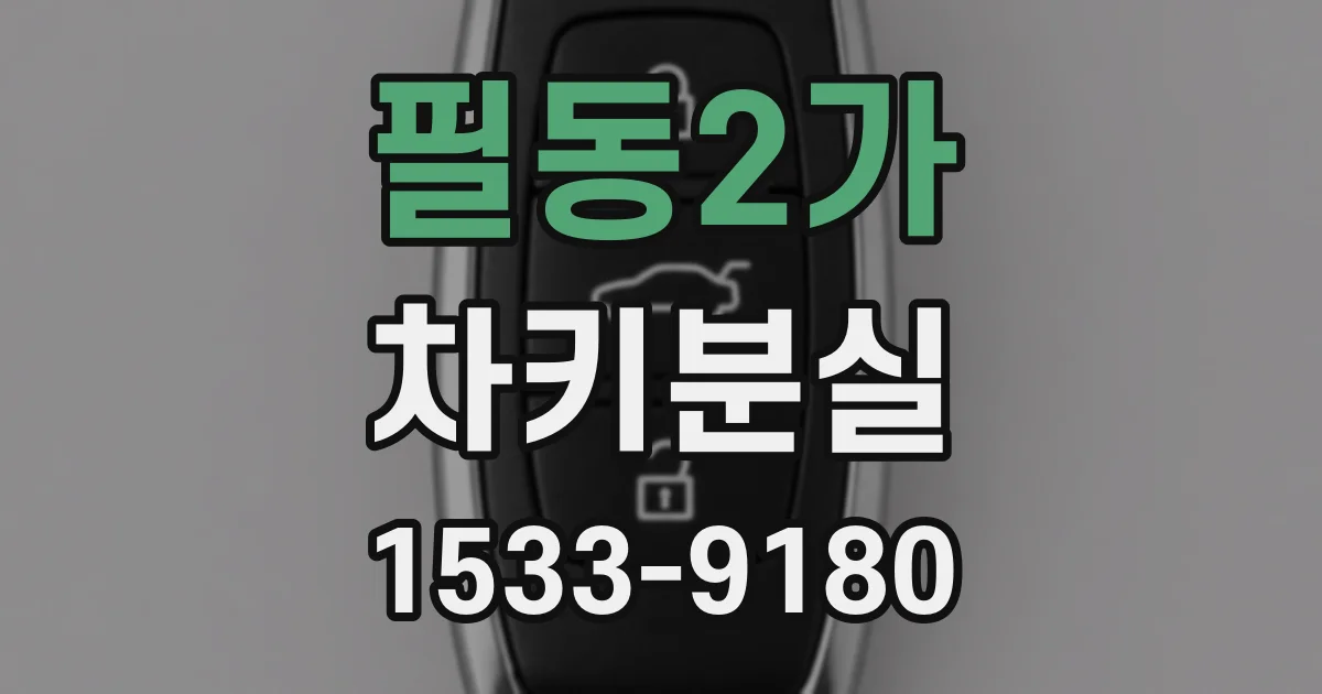 필동2가 차키분실