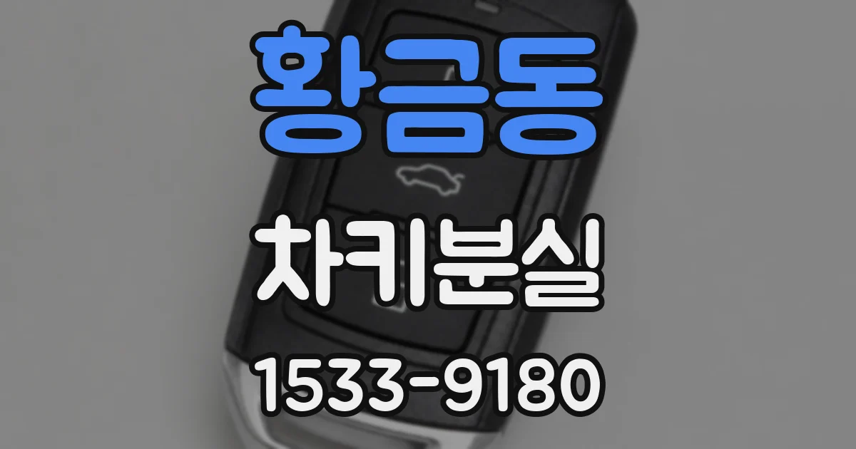 황금동 차키분실