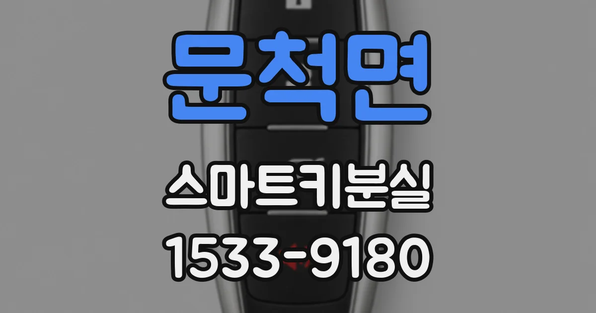 문척면 스마트키분실