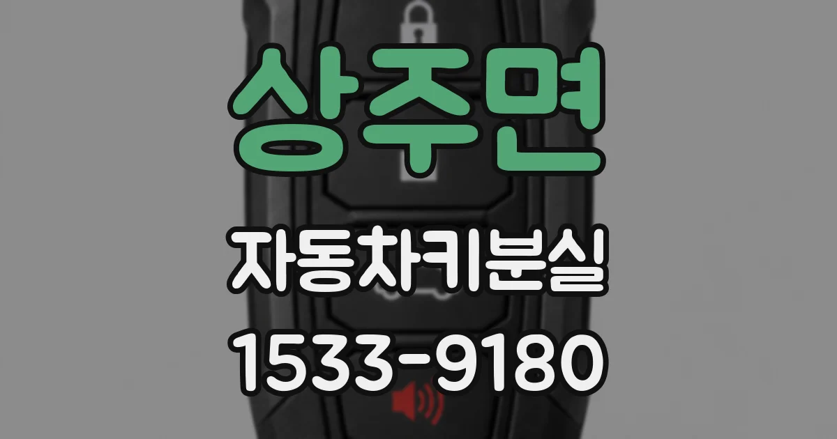 상주면 자동차키분실