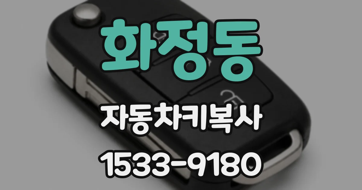 화정동 자동차키복사