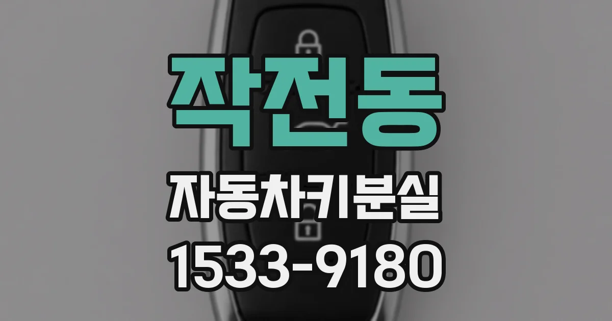 작전동 자동차키분실