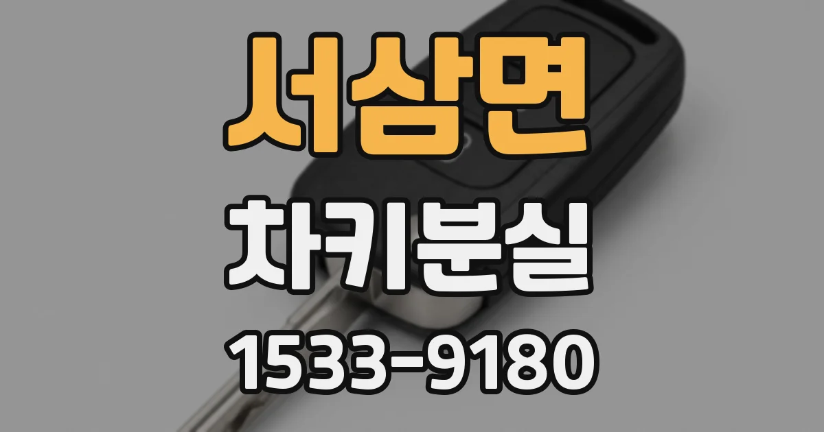서삼면 차키분실