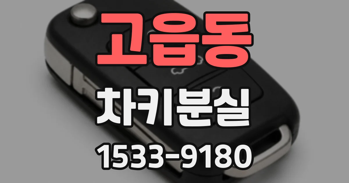 고읍동 차키분실