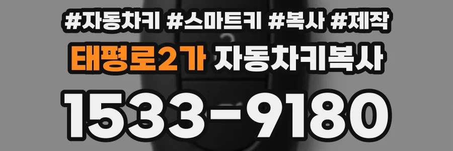 태평로2가 자동차키복사