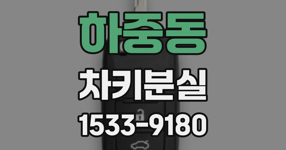 하중동 차키분실