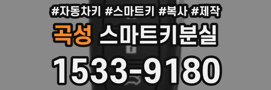 곡성 스마트키분실
