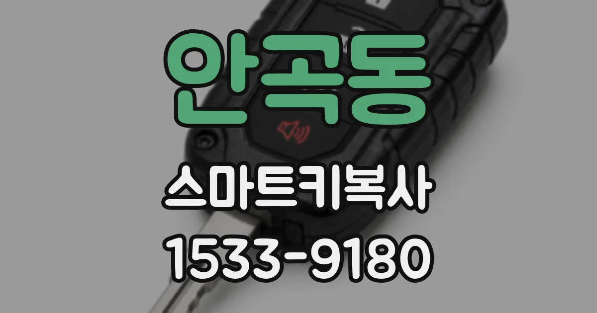 안곡동 스마트키복사