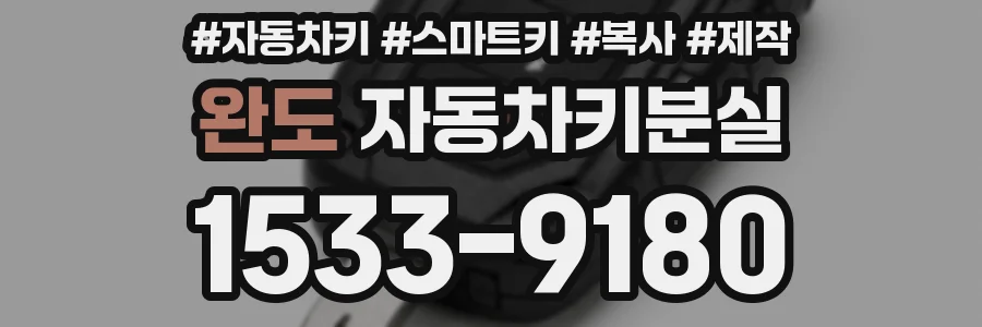 완도 자동차키분실