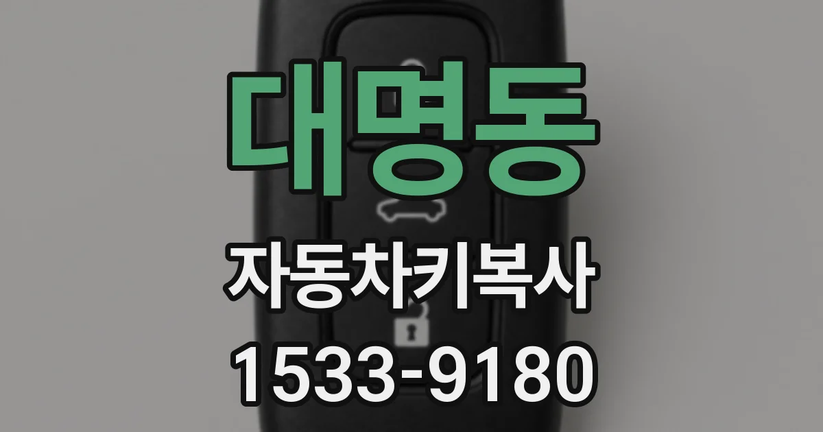대명동 자동차키복사